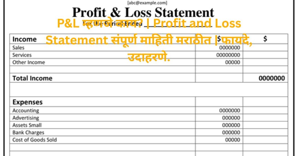 Profit and Loss Statement